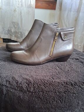 Women’s Brown Leather Ankle Booties N5 Comfort